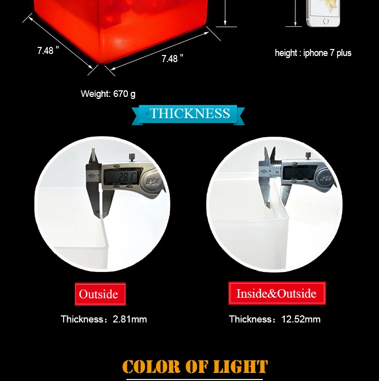 Light up LED Display Base Club Night up LED Display Base Ice Bucket