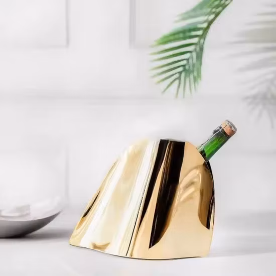 パーティー 17L ステンレス鋼大型高級ワイン二層クーラーアイスバケツハンドル付き